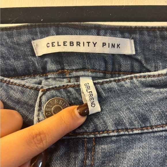 Celebrity Pink Distressed Blue Boyfriend Jeans - Picture 4 of 4